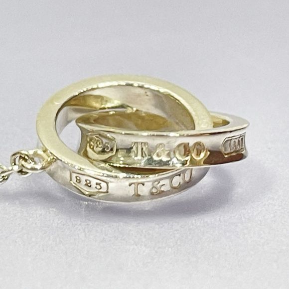 Tiffany 1837 Interlocking Ring Necklace Silver - Picture 12 of 13